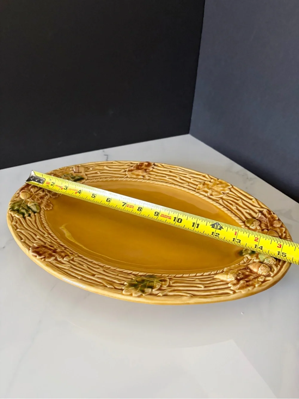 Bordallo Pinheiro yellow oak